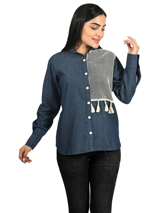Denim Print Shirt