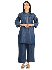 Pathani Denim Co-ord set