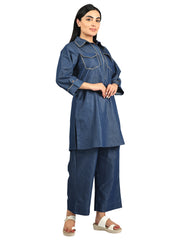 Pathani Denim Co-ord set