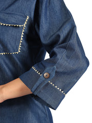 Pathani Denim Co-ord set