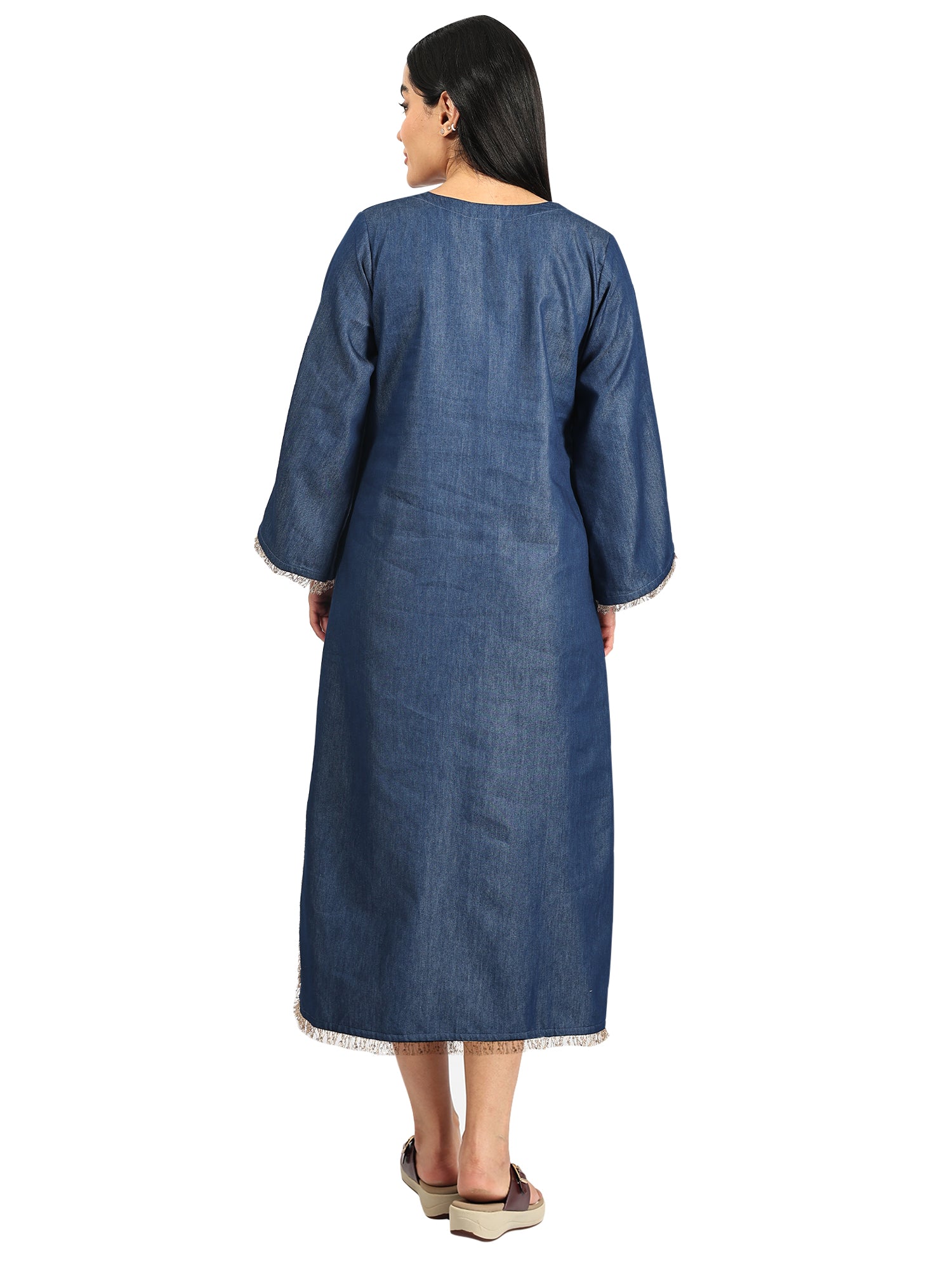 Long Denim Blue Dress