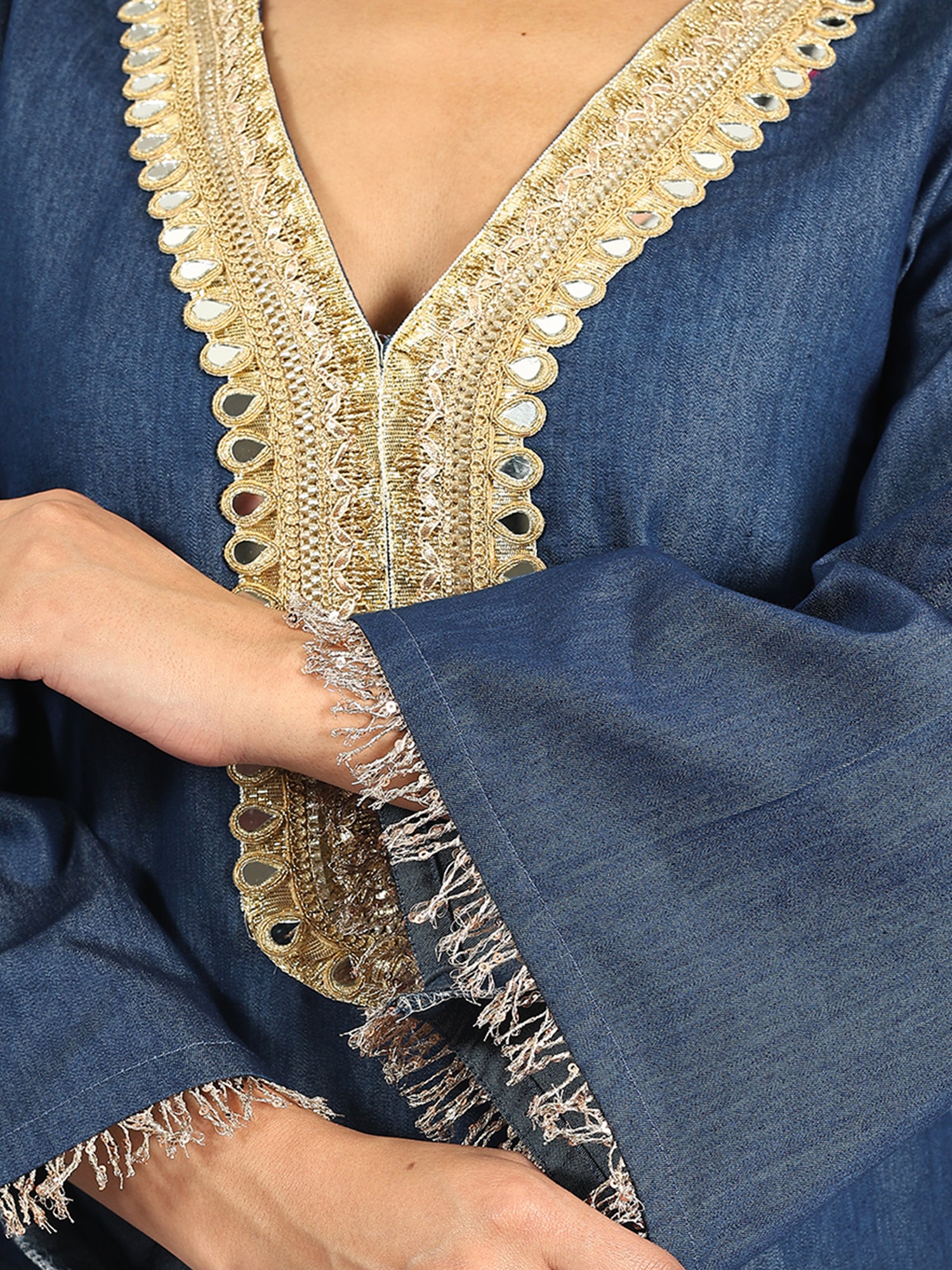 Long Denim Blue Dress